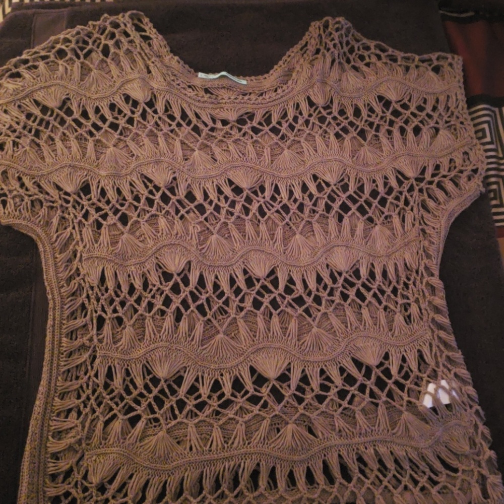 Maurice Oliver green net top